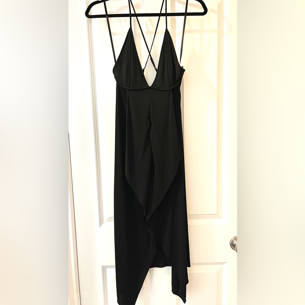 NWT BCBGMaxAzria Handkerchief Hem Midi Dress